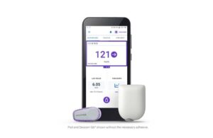 Marketing image of Insulet Omnipod 5 insulin delivery system with Dexcom G6 to treat diabetes