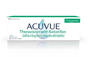 Johnson & Johnson Vision drug eluting contact lens acuvue Theravision_FDA Revised Carton