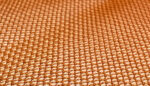 Orange polypropylene mesh coated with antibiotics