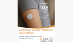 This is the cover of the MassDevice Medtech Markets Intelligence Report about the CGM market.
