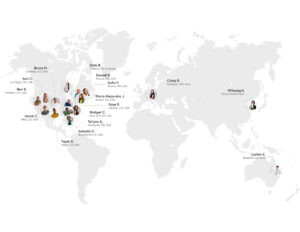 Dexcom World Diabetes Day map graphic