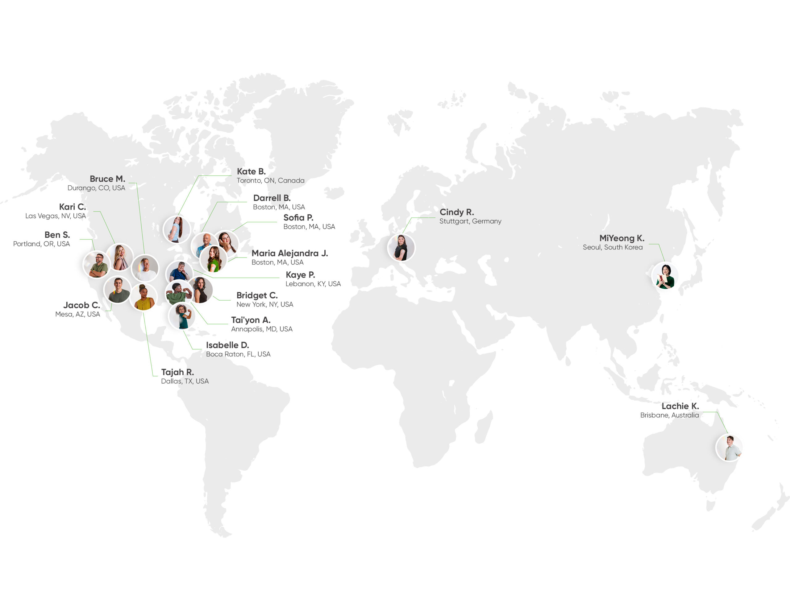 Dexcom World Diabetes Day map graphic
