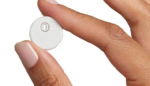 Abbott Libre Duo dual glucose-ketone sensor CGM in hand